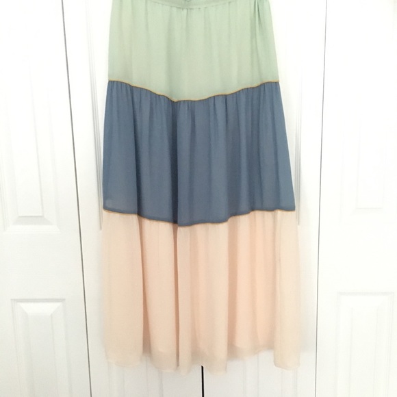 Women's Loft tri color flowy maxi skirt - Picture 5 of 5